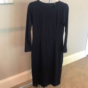 Jcrew navy cotton dress
